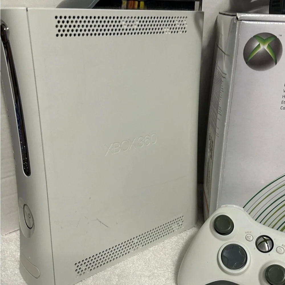 Xbox 360 Console Bundle with 6 games - White